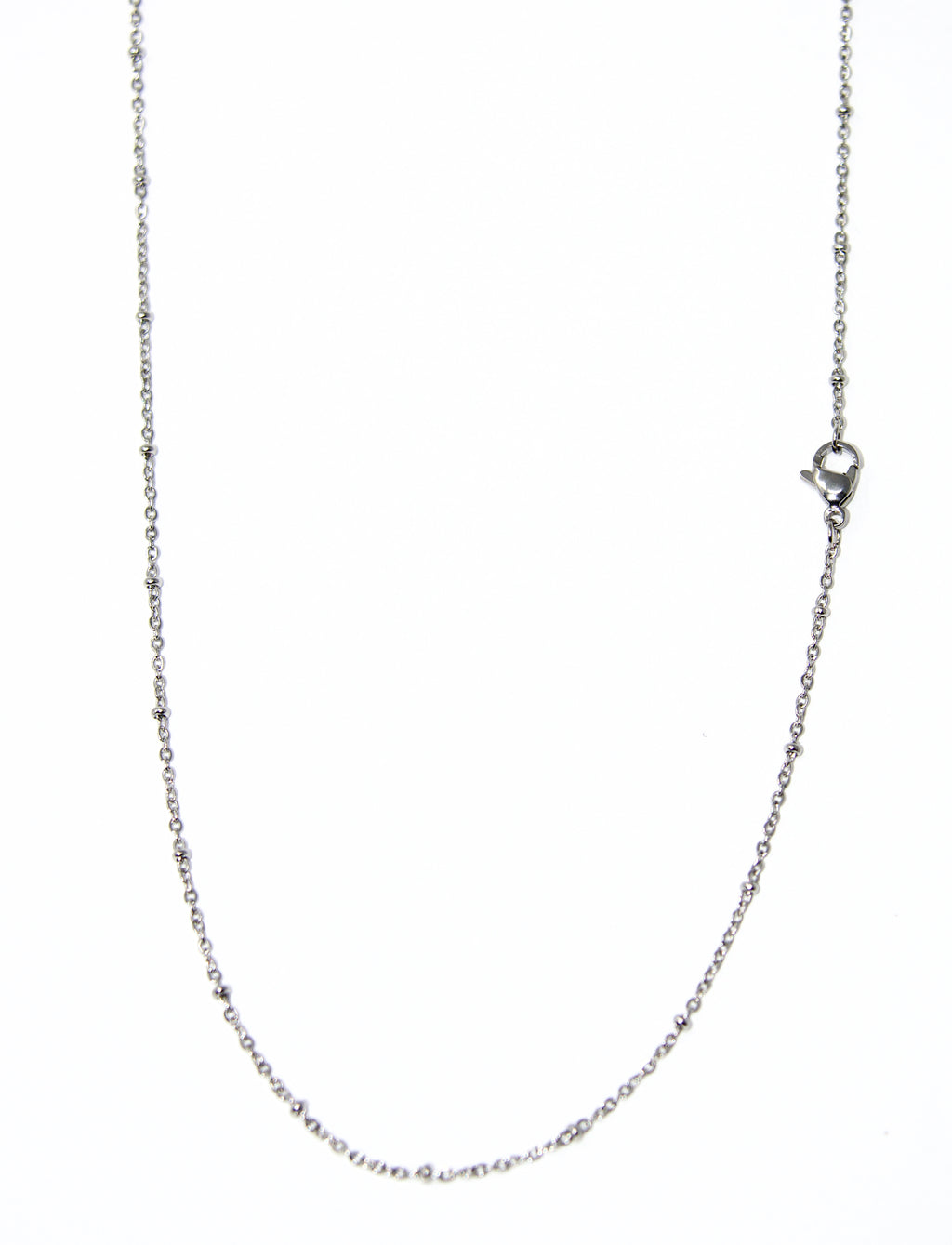 Beaded O Link Stainless Steel Chain 1.5mm