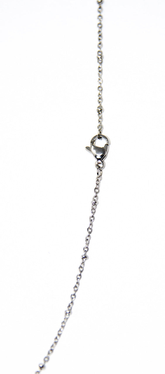 Beaded O Link Stainless Steel Chain 1.5mm