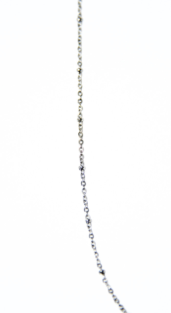 Beaded O Link Stainless Steel Chain 1.5mm