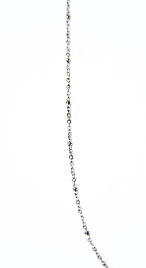 Beaded O Link Stainless Steel Chain 1.5mm