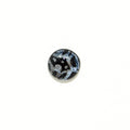 Dichroic Glass Silver/Black Tiny Tude