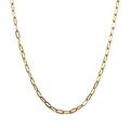 Paperclip Gold Stainless Steel Chain 2.5mm 18-20 inch