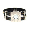 Black Defender Bracelet 2 Studded Bands