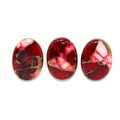 Burgundy Spiny Oyster and Copper - Oval - Mega Tude