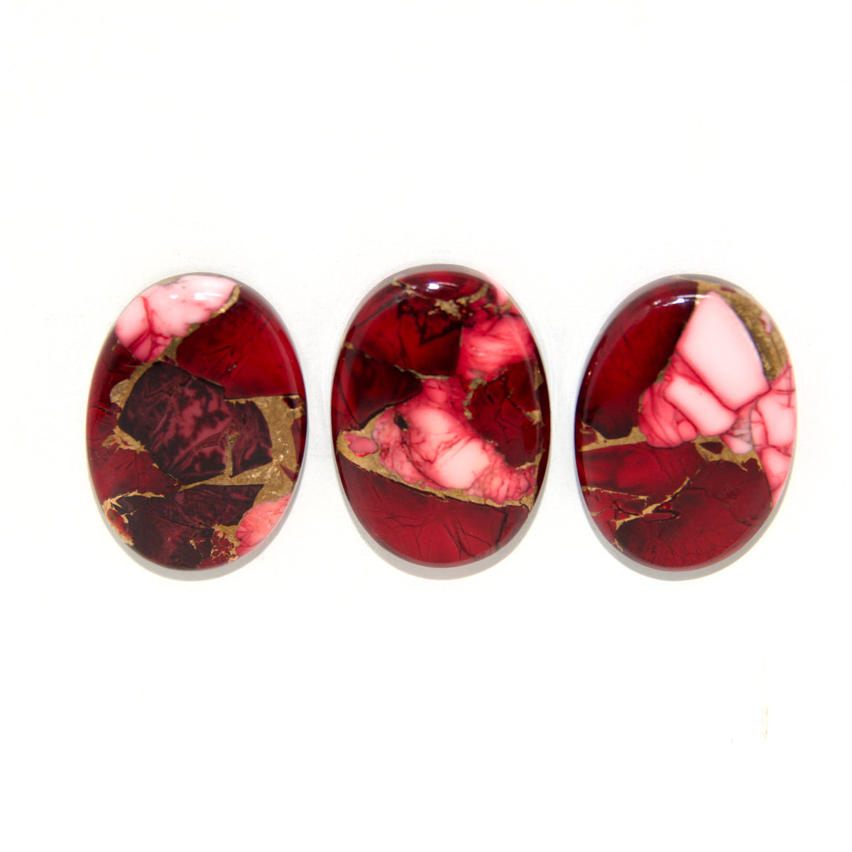 Burgundy Spiny Oyster and Copper - Oval - Mega Tude