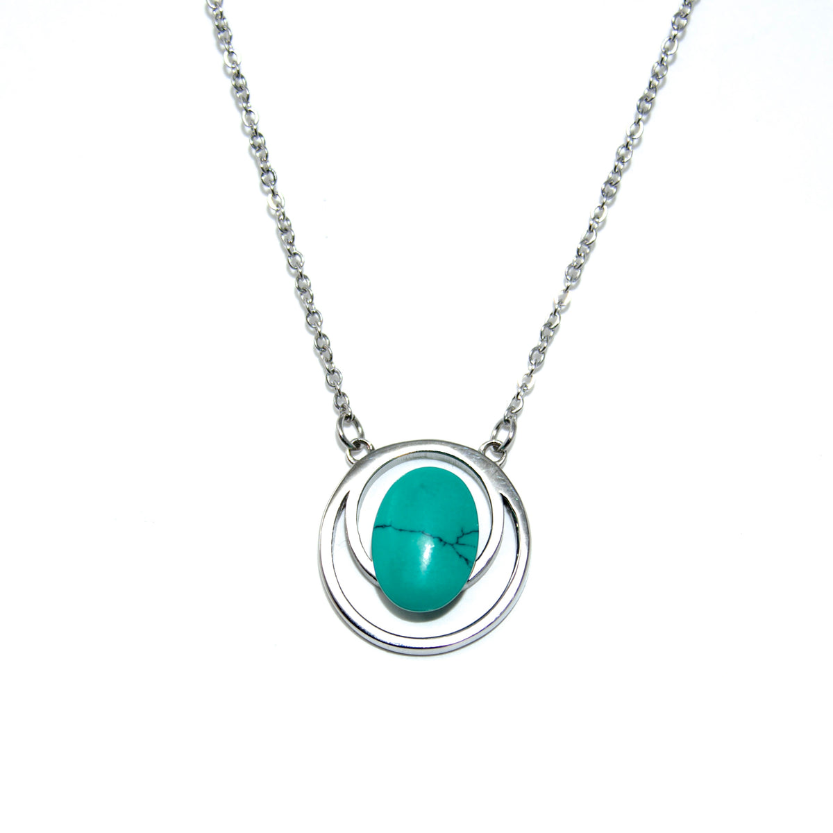 Evolve - Stainless silver necklace