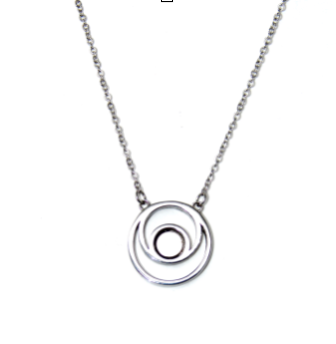Evolve - Stainless silver necklace