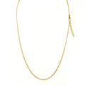 Gold Stainless Steel O Link Chain 1.5mm with Extender
