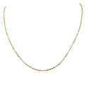 Twisted Serpentine Gold Stainless Steel Chain 1.5mm